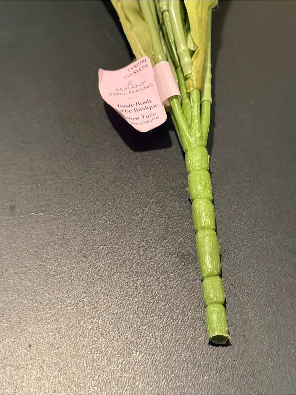 NWT Ashland Yellow Tulip Bush 18” Artificial Faux Flowers Spring Decor